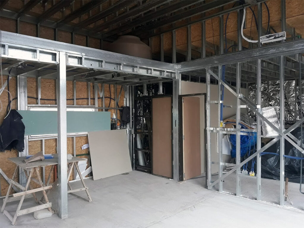 casa mia interior estructura steel frame